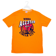 Adult WNBA All-Star 2025 Indy Short Sleeve Circle City T-Shirt in Orange by Homage