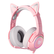 ONIKUMA K9 RGB Stereo Gaming Headset with Cat Ears for PS4, Xbox, PC and Switch