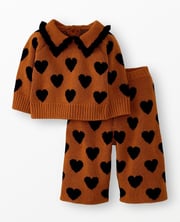 Baby Sweater & Wide Leg Pants Set