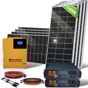 ECO-WORTHY 1560W 48V (8x Bifacial 195W) Complete Off Grid Solar Kit
