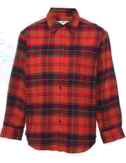 Eddie Bauer Black & Red 1990s Checked Shirt - M