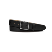 1 1/4" Center Bar Buckle Belt - Black