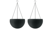 Hanging Planter Set of 2 - Graphite