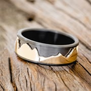 "REVOLUTION" - 14K GOLD MOUNTAIN SPINNER WEDDING RING