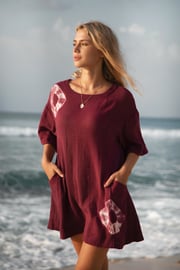 TREAD LIGHTLY MINI DRESS - MAUVE