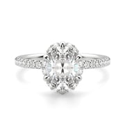 Novara Oval Cut 1.25 ct Center Engagement Ring Diamond Nexus Alternative