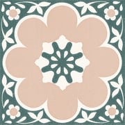 Pink Daphne Peel and Stick Floor Tiles