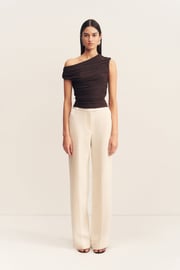 MIRA OFF SHOULDER TOP - GANACHE
