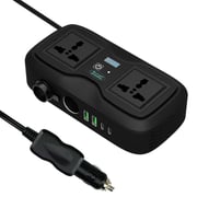 Carkit 12V Power Inverter 200W Black | Wilko