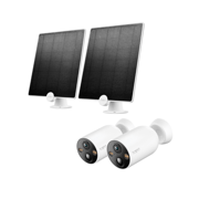 Sun-Powered 2K Bundle – 2K Battery-Powered Camera with Magnetic Base & Solar Panel 2 Kits