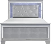 Allura Silver Full Panel Bed