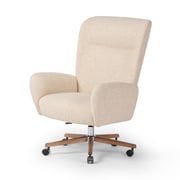 Cade Polished Aluminum Modern Executive Desk Chair
