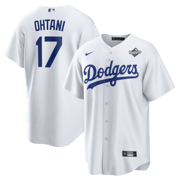 Men's Los Angeles Dodgers Shohei Ohtani Nike White 2025 World Series Home Replica Player Jersey