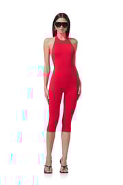 Patty Catsuit - Risky Red