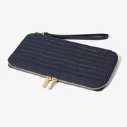 The Travel Wallet Croc Embossed