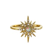 Opal Starburst Ring