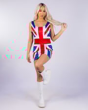 British Flag Women's 1pc Costume