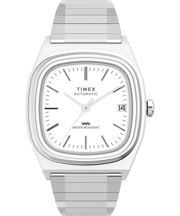Timex® Automatic 1983 E-Line Reissue 34mm Stainless Steel Expansion Band Watch