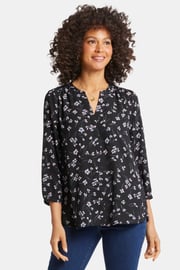 Pintuck Blouse - Optic White