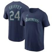 Men's Seattle Mariners Ken Griffey Jr. Nike Navy Fuse Name & Number T-Shirt