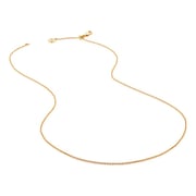 Gold Vermeil Togetherness Chain Necklace Adjustable 38-43cm/15-17'