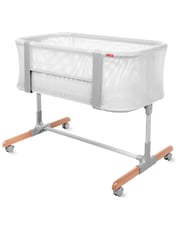 Gray Cozy-Up 2-in-1 Bedside Sleeper & Bassinet | skiphop.com