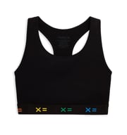 Racerback Compression Top - Black X= Rainbow