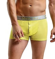 100% Silk Knit Button Boxer Brief