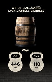 The Shoals Whiskey Barrel "Bunghole" Double Guitar Holder