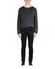 Men's Skinny Jeans in Jet Black