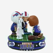 Buffalo Bills Peanuts Huddle Mini Bobblehead Scene