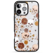 Halloween Skulls And Flowers