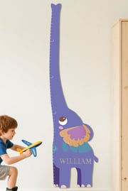 Personalized Wooden Elephant Growth Chart Ruler