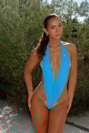Sky Blue Off-Shore One Piece