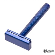 Henson Shaving AL13-M Blue Machined Aluminum DE Safety Razor, Medium Exposure