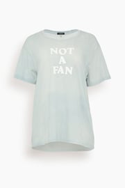 Not a Fan Boy Tee in Light Blue