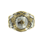 Crumrine Western Horseshoe Silver Buckle C11259