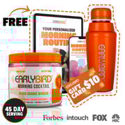 EarlyBird Morning Cocktail (Blood Orange Mimosa) w/ FREE Cocktail Shaker, Gift Card, Custom Morning Routine, E-Book