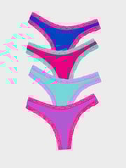 Thong Four Pack - Bright Contrasts