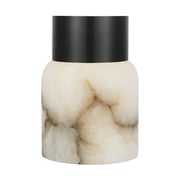 Visual Comfort Modern Caspe Round Rechargeable Table Lamp | Lightopia