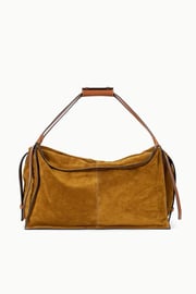 LARGE HAROLD BAG | TAN SUEDE