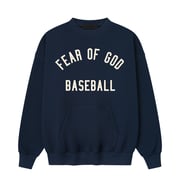 Men's Logo Fear of God x MLB Navy Sport Fit Sweatshirt