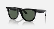Ray-Ban Sunglasses Unisex Wayfarer Reverse - Dark Havana Frame Green Lenses 50-22