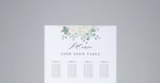 Monogram Slant Standard Seating Chart Large