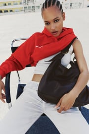 Shopper bag with rings