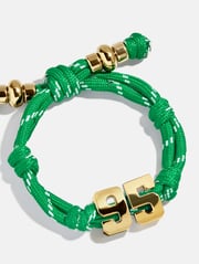 Knotty Varsity Number Custom Bracelet - Bright Green Double Digit