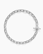 DY Madison® Toggle Chain Necklace in Sterling Silver with Diamonds 11mm