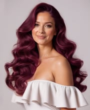 clip-in hair extensions #99J cherry red.