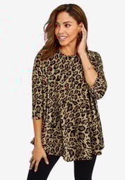 Stretch Knit Swing Tunic