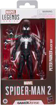 Marvel Legends Spider-Man 6 Inch Action Figure Gamerverse Wave 1 - Peter Parker Black Suit